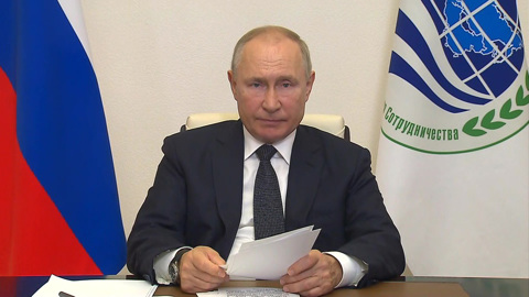 Путин принял участие в заседании лидеров ШОС по видеосвязи