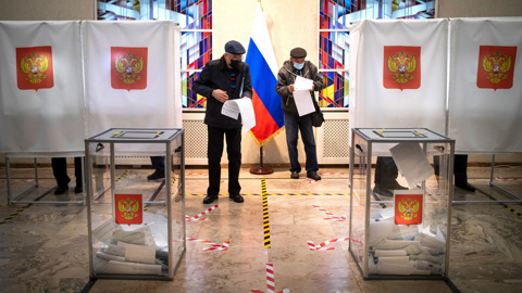 "Единая Россия" набирает 48,23% голосов после обработки 65,5% протоколов