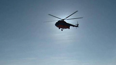 Минобороны показало кадры прикрытия воинских колонн боевыми вертолетами