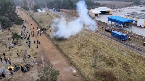 Группы нелегалов продолжали попытки прорыва польской границы со стороны Белоруссии