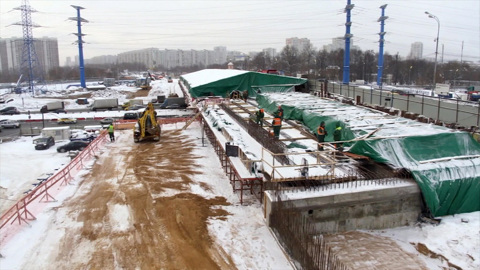 Собянин поручил закончить реконструкцию дорожной развязки раньше срока