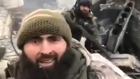 Бойцы чеченского спецназа в Мариуполе