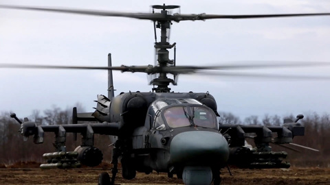 Минобороны РФ сообщило об уничтожении вертолетами Ка-52 объектов ВСУ