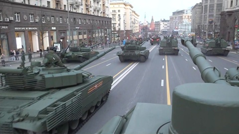 В Москве проходит репетиция Парада Победы