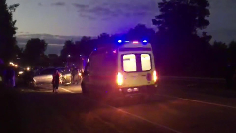 В группу велосипедистов в Подмосковье врезался автомобиль