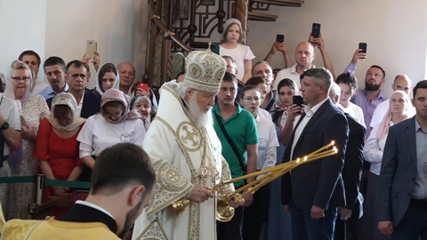 Патриарх Кирилл освятил храм в Новороссийске