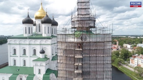Старинные часы вновь пойдут. Продолжается реставрация колокольни Псковского Кремля