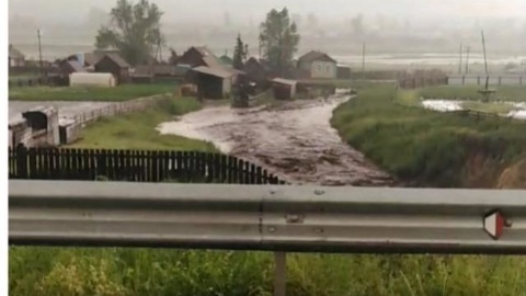 Из-за дождя было подтоплено село в Бурятии