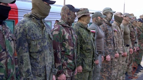 В Архангельске встретили отряд Росгвардии, вернувшийся с Донбасса