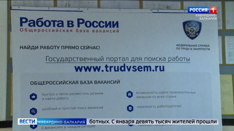 В КБР снизилась безработица