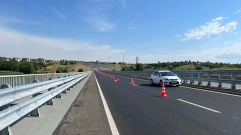 В Волгоградской области на федеральной трассе отремонтировали мост через Ерзовку