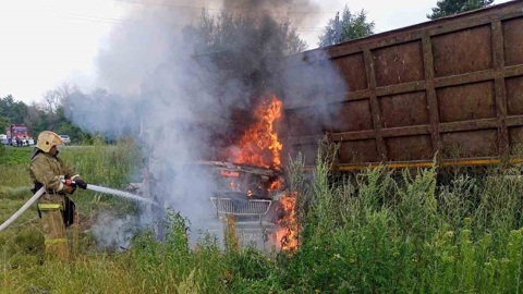 Под Муромом в ДТП загорелась "Газель"