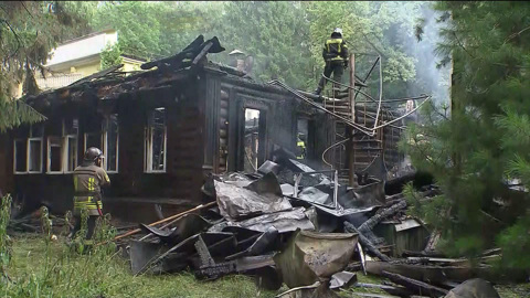 В Балашихе сгорела бывшая дача Всеволода Мейерхольда