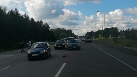 4 автомобиля столкнулись на трассе "Вятка"