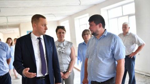 Капремонт корпуса начальной школы им. Рудченко идет в Перелюбе