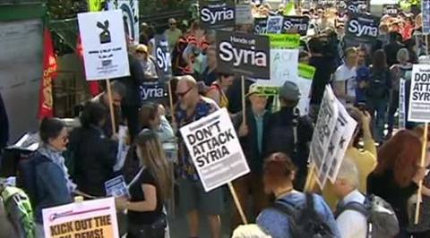 Лондонцы протестовали против вмешательства в сирийский конфликт