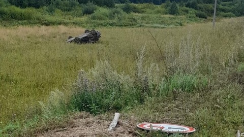 19-летний парень в Марий Эл перевернулся на автомобиле и сбежал