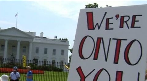 США. Митинг против авиаударов по Сирии