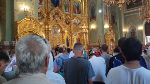 В Ставрополь доставили ковчег с мощами Сергия Радонежского