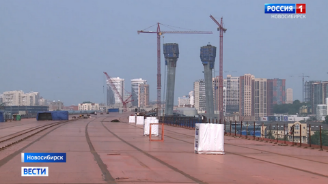 Новый четвертый мост в Новосибирске готов почти на 60 процентов
