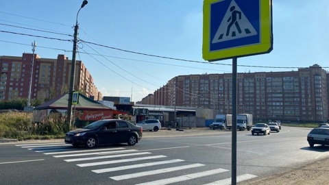 У скульптуры "Хлеб-соль" в Йошкар-Оле оборудовали пешеходный переход
