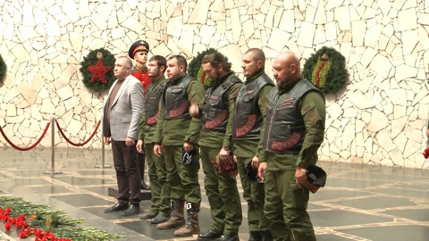 Волгоград встретил участников мотопробега "Донбасс – Кузбасс"