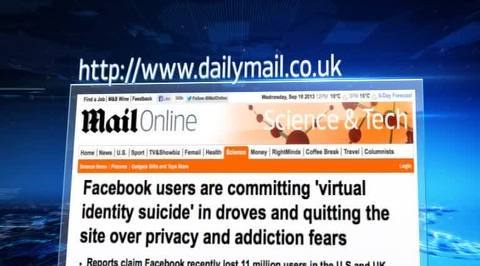 Пользователи Facebook совершили массовое виртуальное самоубийство