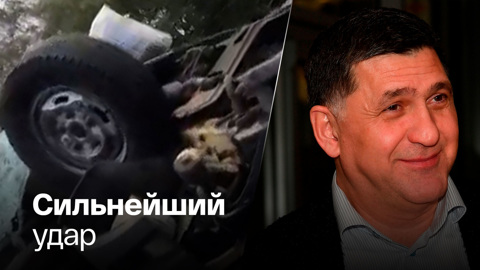 Первые кадры с места ДТП, где погиб Пускепалис