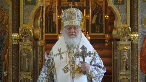 Патриарх провел богослужение и произнес проповедь