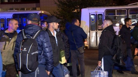 Из Архангельска в Санкт-Петербург отправилась первая партия мобилизованных