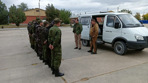 Глава Кисловодска побывал в центре подготовки мобилизованных земляков в Чечне