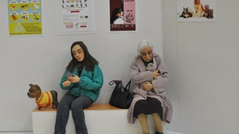 Выставка авторских кукол "Маленький мир" проходит в Саратове