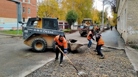 К концу недели планируют закончить ремонт улицы Чехова в Йошкар-Оле