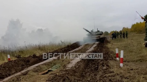 Мобилизованные татарстанцы продолжают боевое слаживание в танковом училище