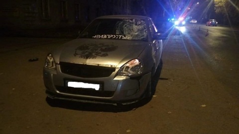 На улице Строителей в Йошкар-Оле "Лада Приора" сбила пешехода-нарушителя