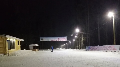 На лыжной трассе "Фонтаны" завершат модернизацию системы освещения