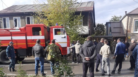 Два ребенка погибли при пожаре в Цхинвале, трое взрослых находятся в реанимации