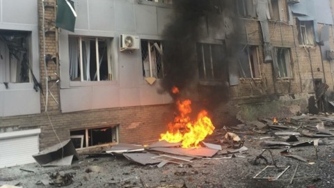 Кровавые цензоры киевского режима: Нападение на здание холдинга "ЗаМедиа" в Мелитополе