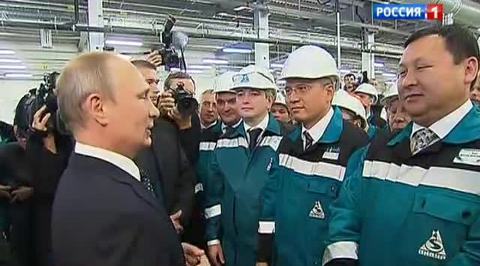 Путин приехал на открытие гиганта индустрии