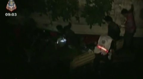 Автобус с паломниками сорвался в пропасть в Таиланде, 21 человек погиб