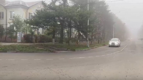 Густой туман окутал Ставрополье