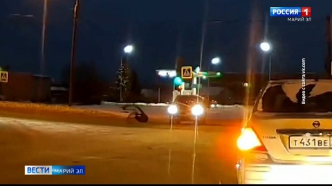 В Йошкар-Оле велосипедист попал под колёса автомобиля