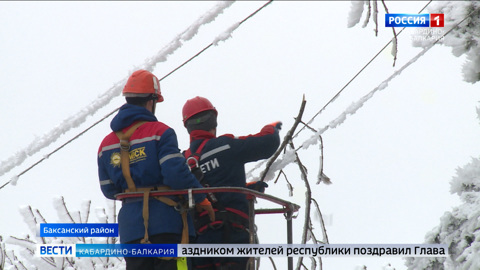 800 обрывов электропроводов устранили энергетики на территории Кабардино-Балкарии