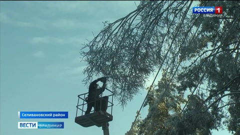 Во Владимирском регионе энергетики круглосуточно восстанавливают электроснабжение из-за непогоды