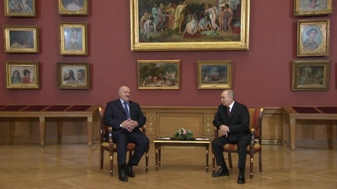 Путин и Лукашенко провели встречу в Русском музее Петербурга