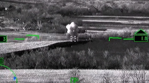 Минобороны показало видео удара вертолетов армейской авиации по ВСУ