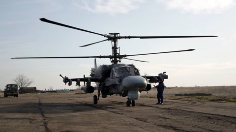Ка-52 успешно уничтожают опорные пункты ВСУ