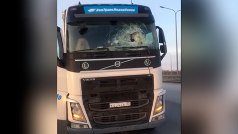Дрон против дальнобойщика