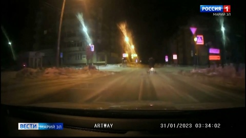 В Йошкар-Оле задержали нетрезвого лихача на снегоходе
