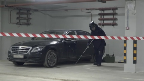 Заминированную машину Константина Малофеева сняли на видео